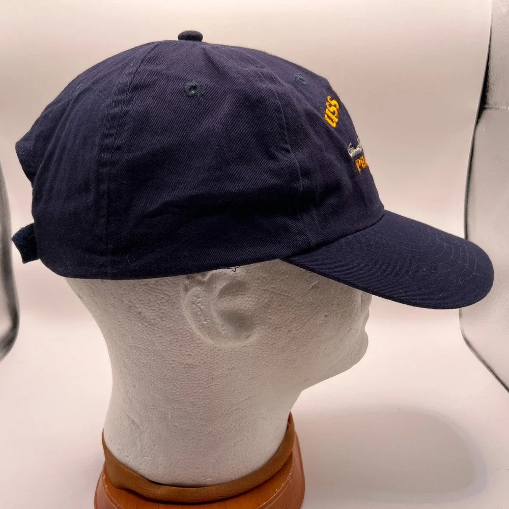 Nissin Cap USS Arizona BB39 Pearl Harbor Hawaii Navy Blue Embroidered Hat